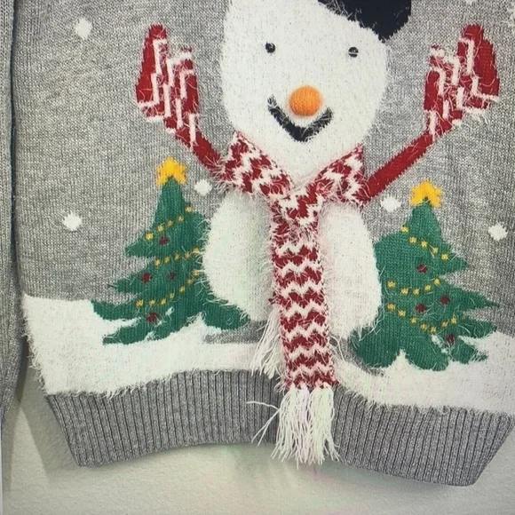 Gray Snowman Sweater - Picture 2 of 5